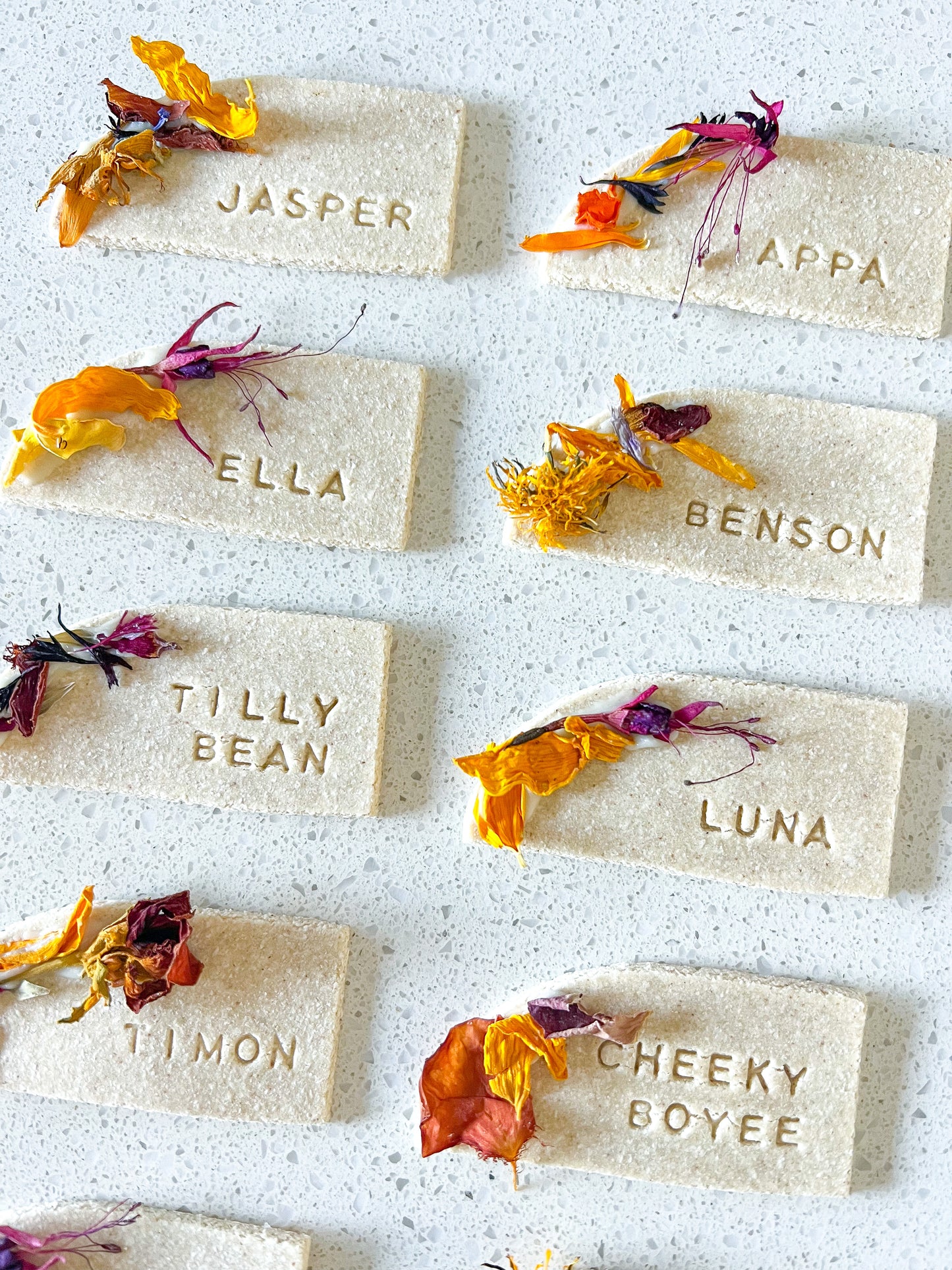 Custom Name Cookie - Floral